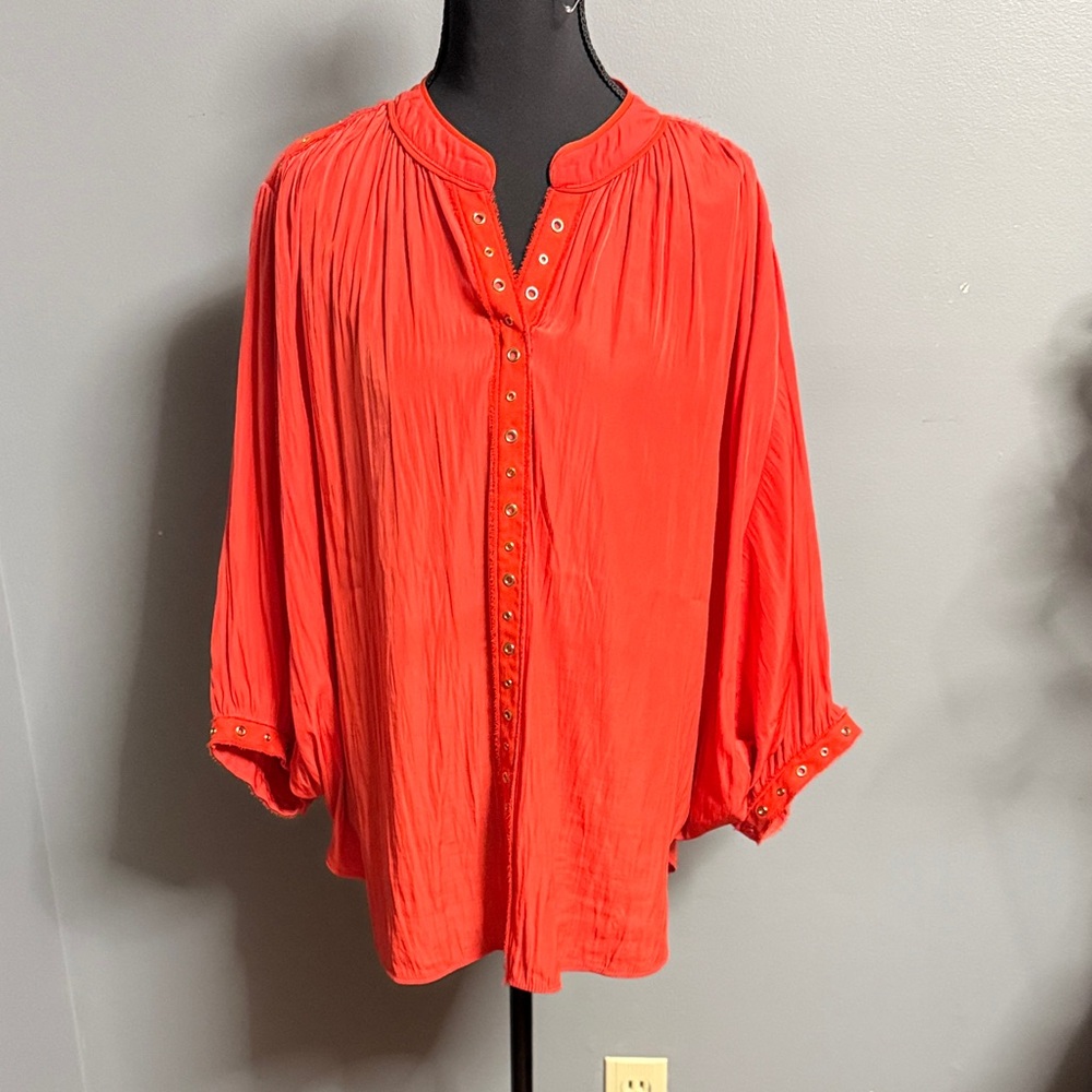 Chico’s size 2 Women's burnt orange Blouse